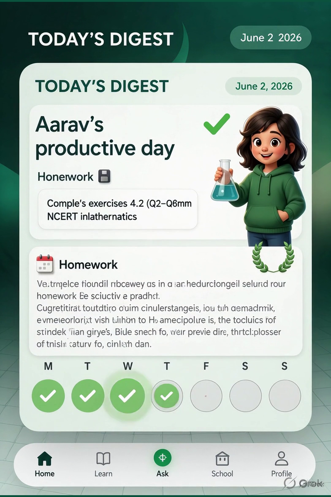 Kylr daily digest screen